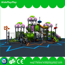 Kinder spielen Set Outdoor-Spielplatz Ausrüstung mit Kunststoff-Folien und Swing